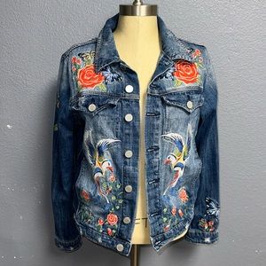 Blank NYC embroidered Jean jacket